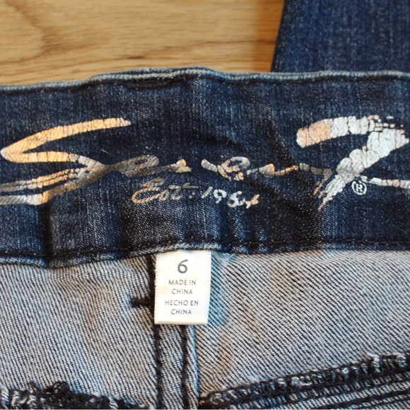 Seven7 Tummyless High Rise Bootcut Jeans Dark Wash Women’s Size 6 - Picture 3 of 7